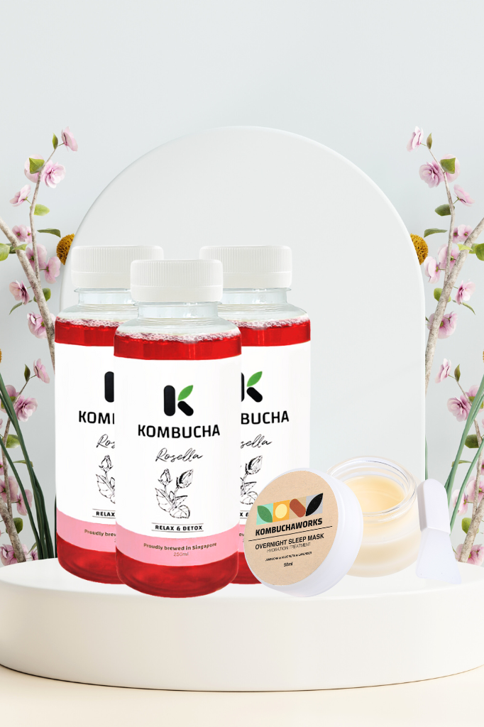 kombucha-works_3-bottles-rosella-1-kombucha-mask