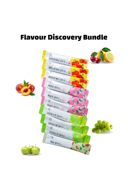Heals Lab Kombucha Flavour Discovery Box | 10 Sachets, 4 Flavours